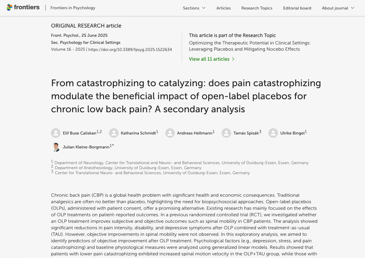 Publication Front Psych